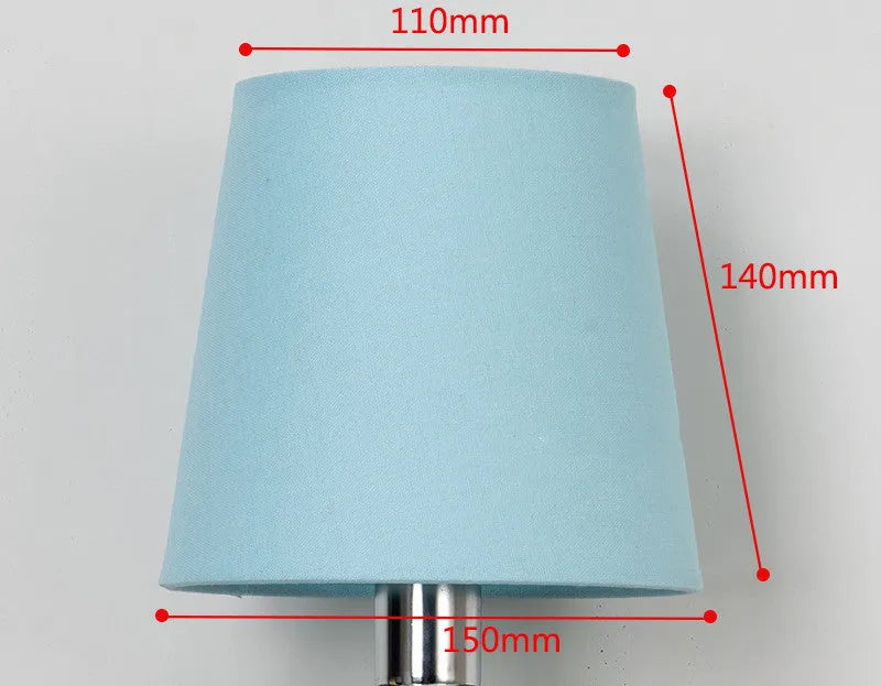 Modern minimalist fabric lampshade with horizontal paste construction in multiple colour options
