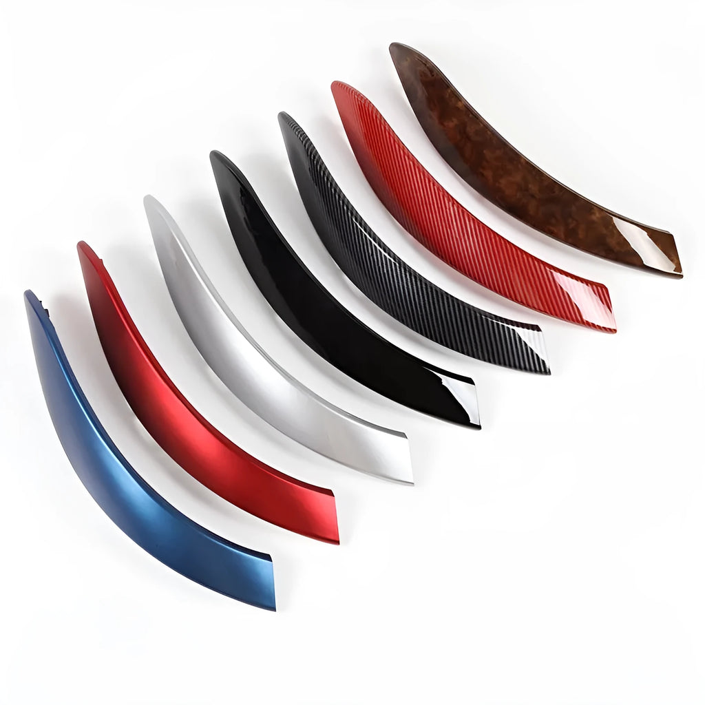 Carbon fibre pattern inner frame handle outer cover made of ABC PC plastic in a 4-piece set.