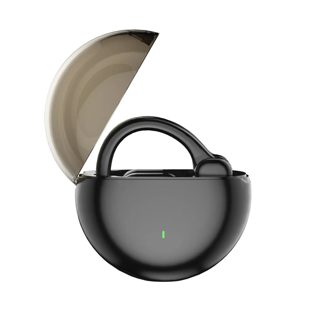 Wireless Bluetooth headset with noise reduction and breathing light in black or milky white
