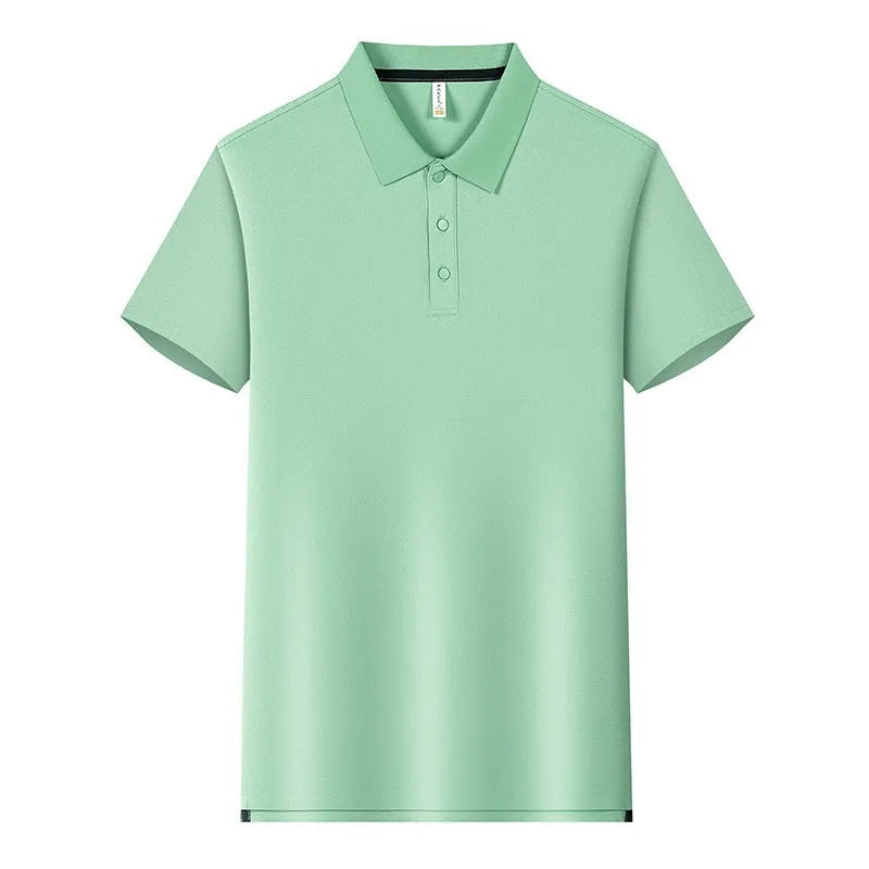 190g Tianshu cotton split solid colour polo shirt, short sleeve, polyester fibre, regular fit, sizes S to 4XL, 11 colours