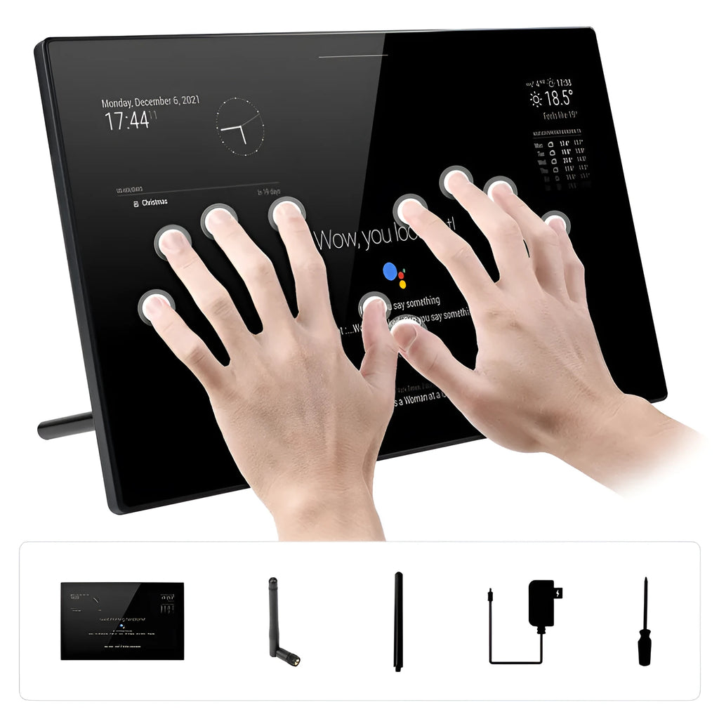 13.3-inch integrated computer touch display with CM4 board for smart mirror and voice assistant projects