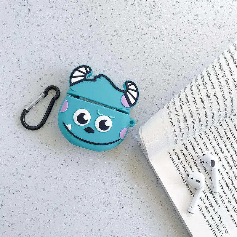 Cartoon animal silicone protective case for AirPods 1st and 2nd generation in multiple colours