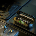 Wireless Bluetooth gaming earbuds in music style colour with in-ear fit and built-in microphone