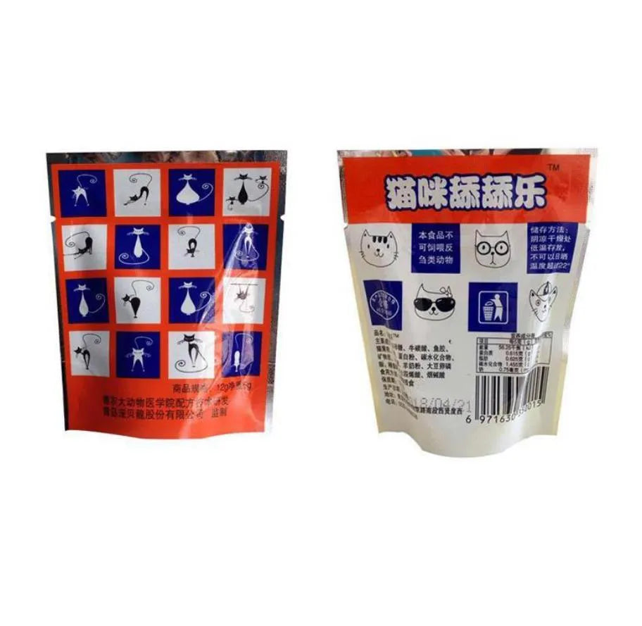 Single bag of 12g cat sugar lickable snack and catnip toy for cats and dogs