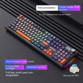 Wireless mechanical keyboard with RGB backlighting showing Sea and Air Shaft Pro colourway on desk