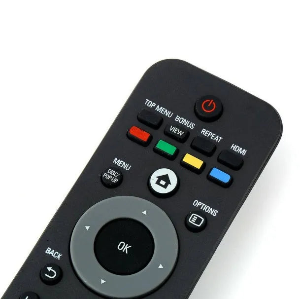 Universal Remote Control Replacement for Philips Blu-ray Disc Player DVD Function Black Plastic 18.5 x 4.7cm Compatible BDP7500/98 BDP7500SL/93 Requires 2 x AA Batteries Not Included
