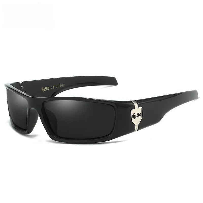 Bandit style West Coast polarized sunglasses model G613 in a box frame with PC lenses