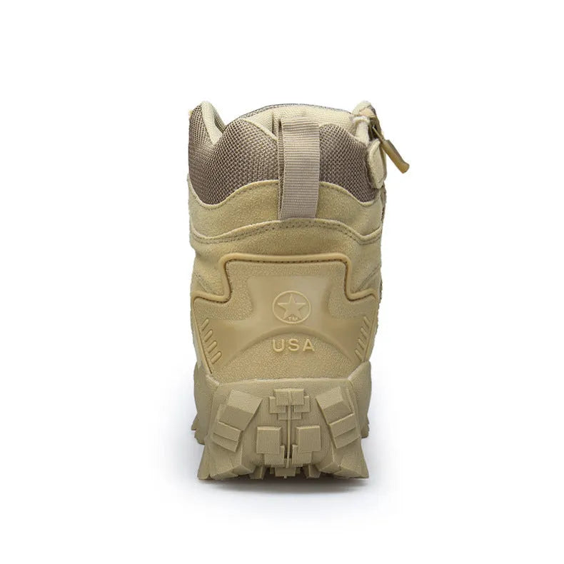 US Army Delta Tactical Boots for men in black or sand with non-slip rubber soles