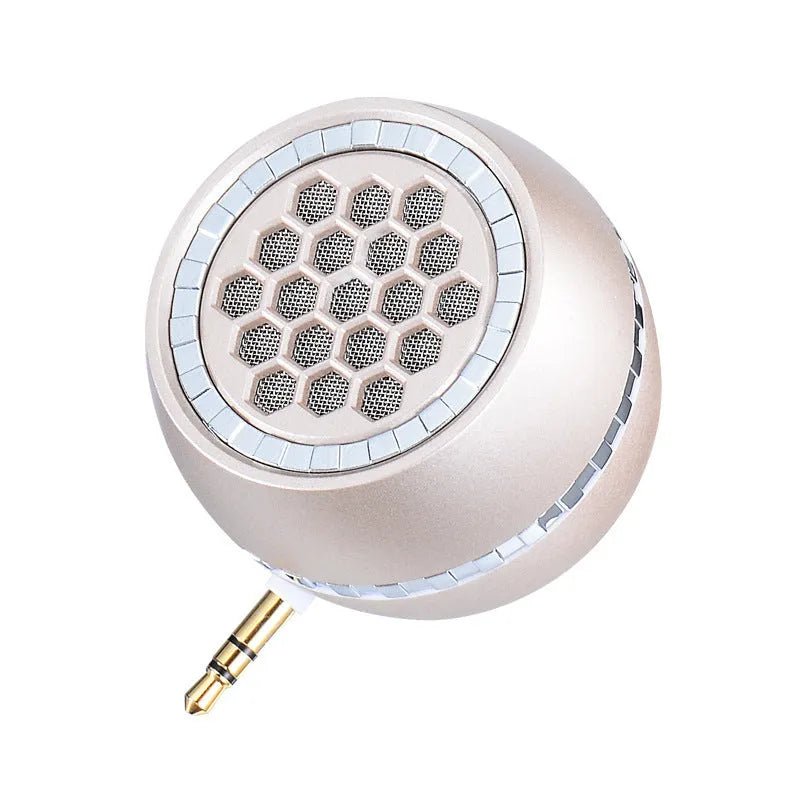 Universal external amplifier speaker in engineering plastic casing with mobile charger power compatibility