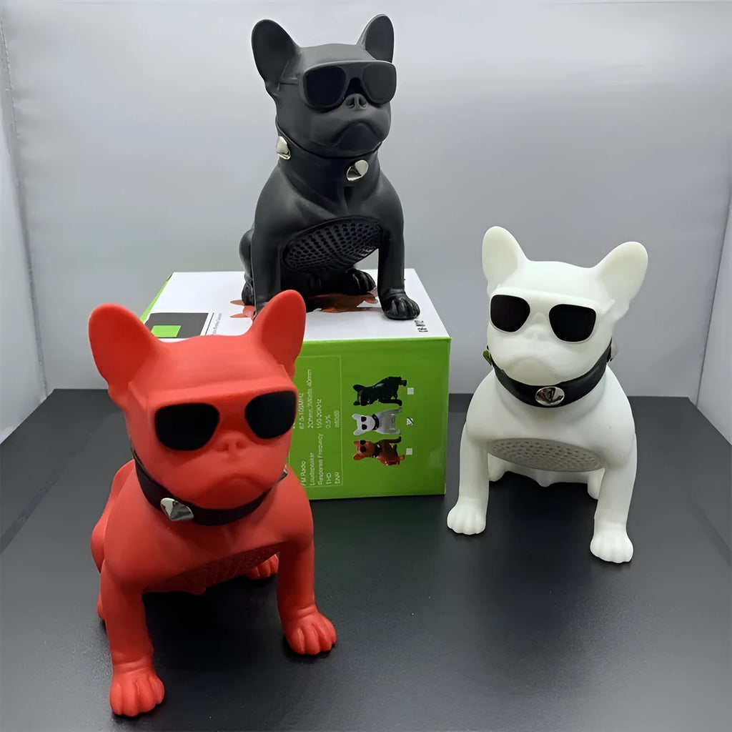 Bulldog Bluetooth wireless speaker in black, red, or white colour options