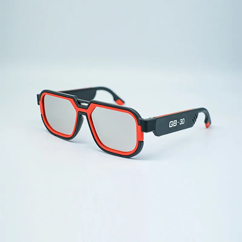 Directional audio glasses with PC frame, 150x150x51mm, 46g, Bluetooth smart speaker, grey or black