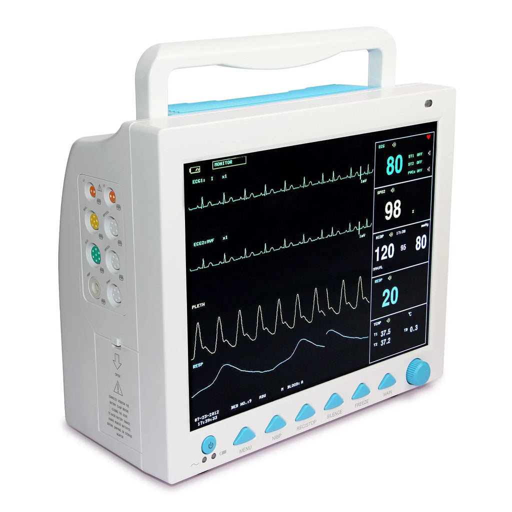12.1 inch colour TFT LCD vital signs patient monitor CMS8000 with ECG NIBP SpO2 parameters for ICU CCU use