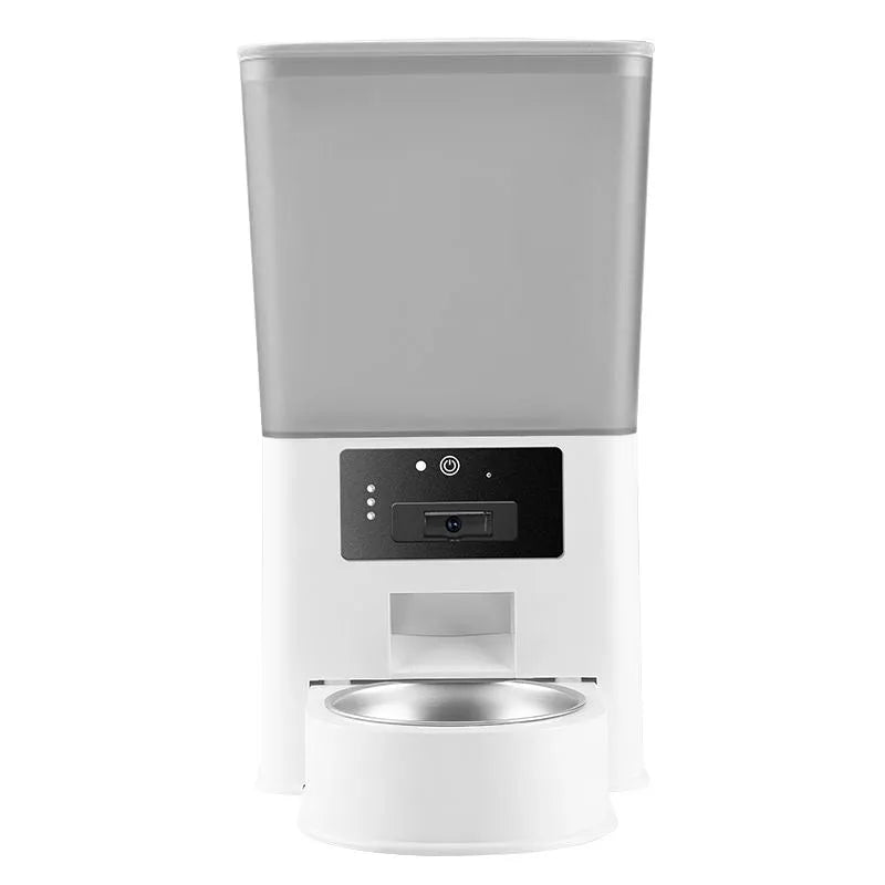 5 litre stainless steel single bowl pet intelligent feeder with multiple smart control model options