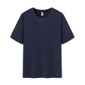 Men's dark grey heavy waffle texture short sleeve t-shirt on a hanger