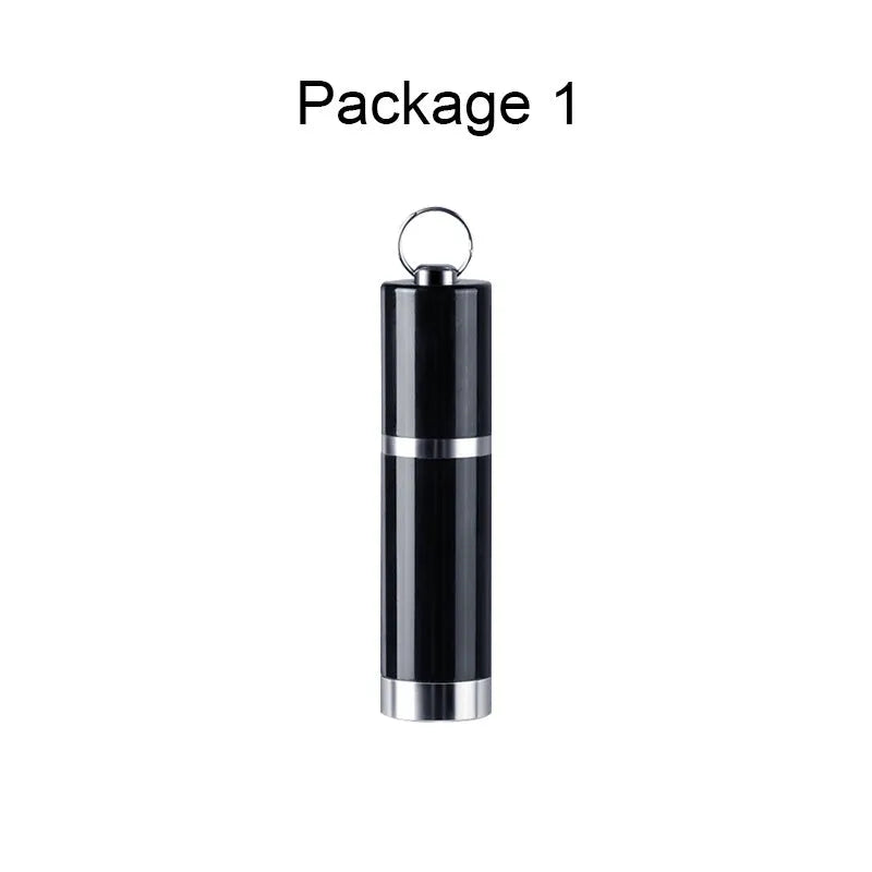 Black Amoi A1 metal digital voice recorder with display and included headset.