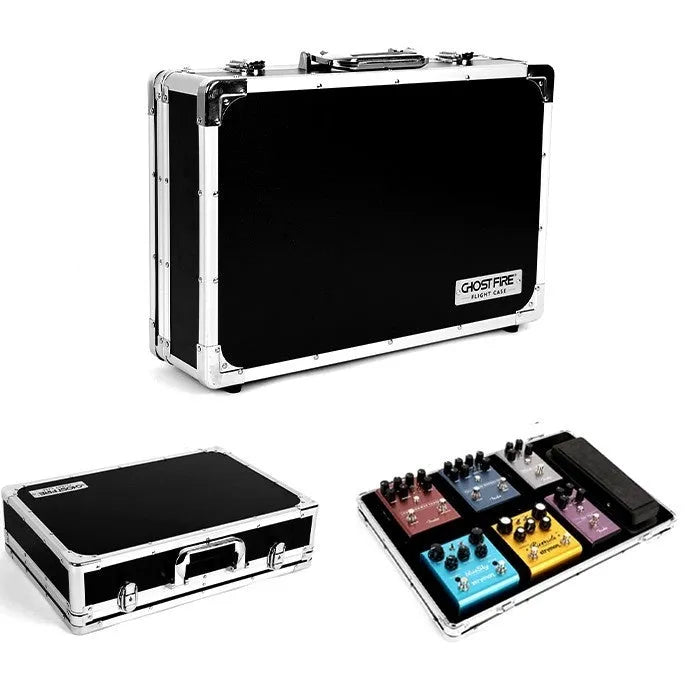 Aviation box guitar multi-effects processor with T-EC8 interface in rack mount flight case