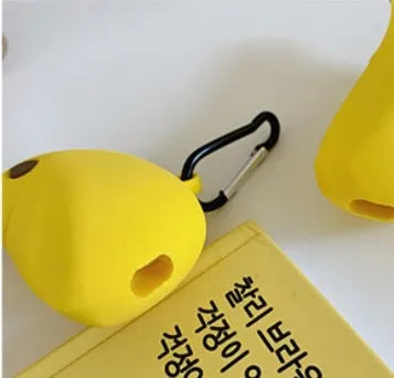 Yellow banana silicone protective case for AirPods Pro wireless headphones