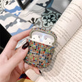 Multicolour TPU protective sleeve for Apple AirPods, back cover view