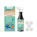 237ml bottle of ready-to-use floor cleaner with lemon scent and cleaning tablets