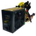 Black server power supply unit with multiple cable connectors for AMD CPU systems