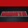 PBT104 profile double skin pudding cream translucent mechanical keyboard keycap set with 108 keys in multiple colour options