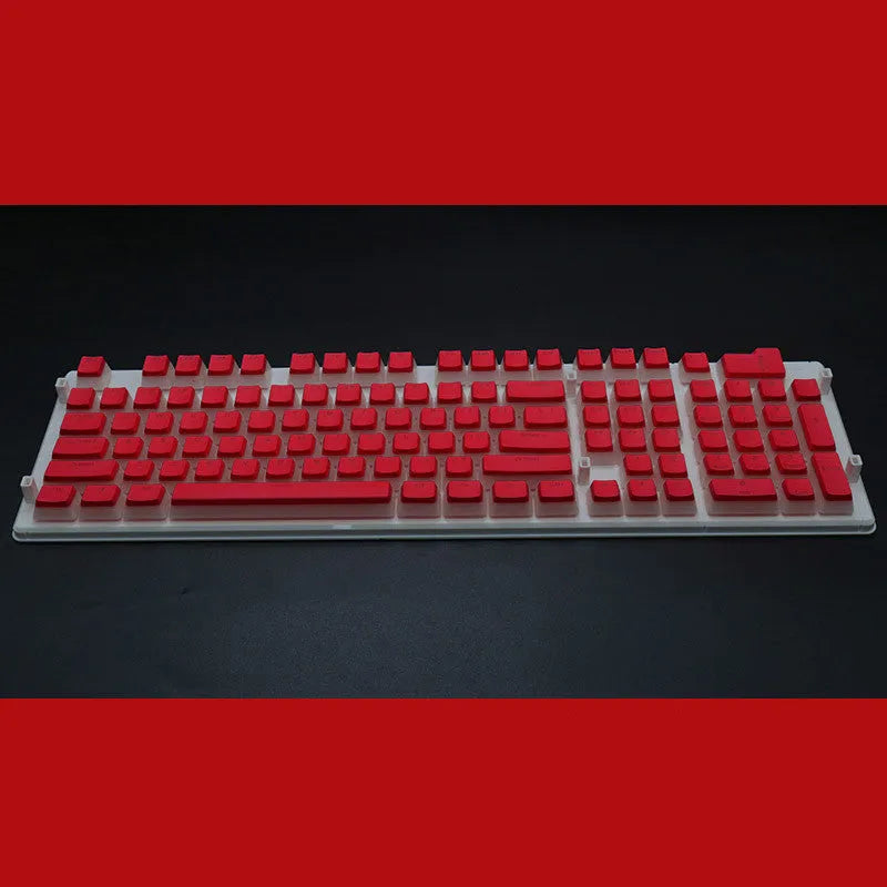 PBT104 profile double skin pudding cream translucent mechanical keyboard keycap set with 108 keys in multiple colour options