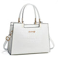 Medium-hard PU one-shoulder handbag in horizontal square shape available in multiple colours