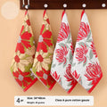 Class A cotton gauze square towel, kids face wash, lint-free, 40x34cm, hanging handkercchief