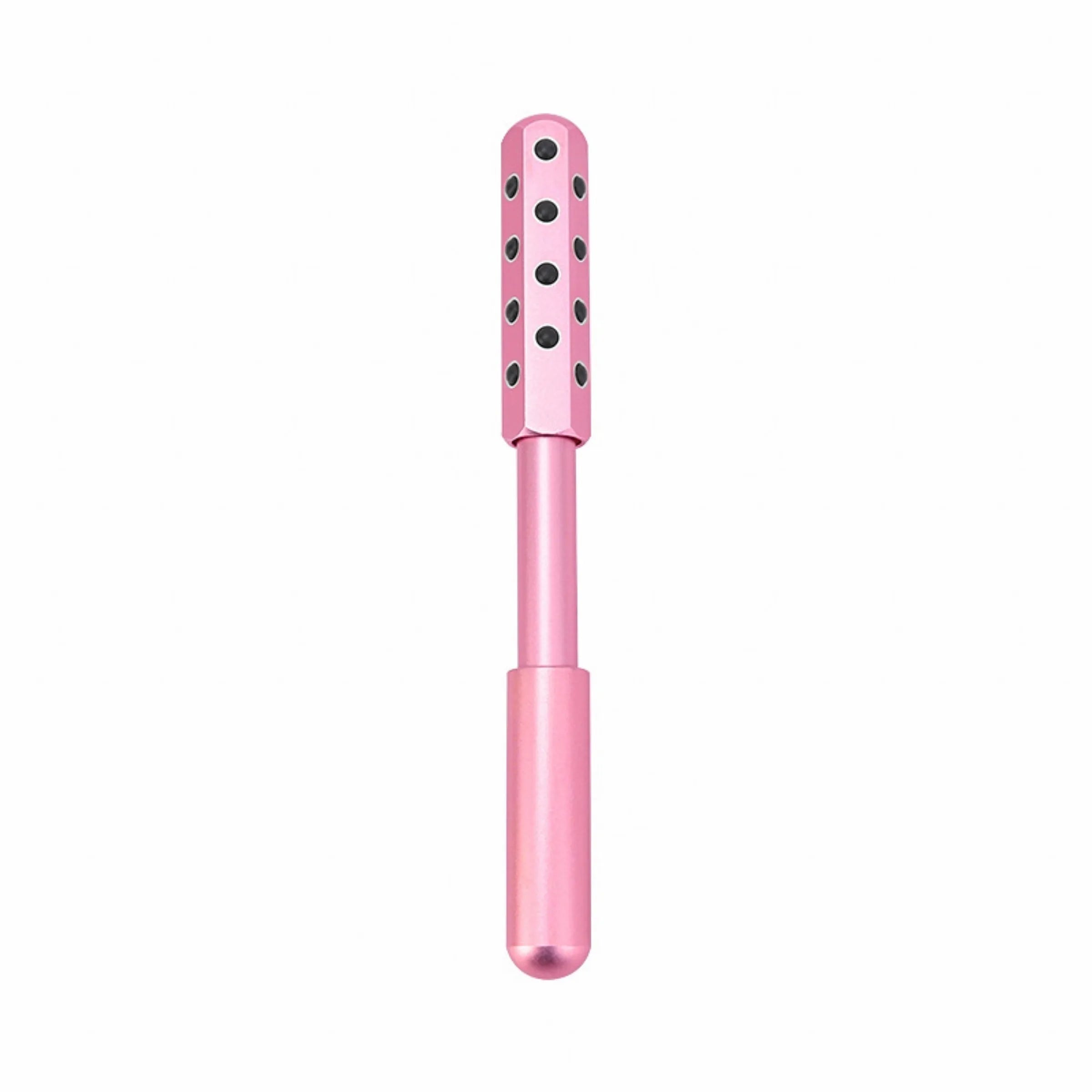 Germanium purple beauty massage roller device for facial treatment measuring 193mm long