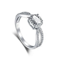 Women's silver electroplated ring in sizes 6 to 9, colour NE120251, casual proposal jewellery