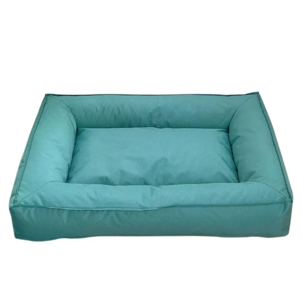 Orthopedic dog bed with full surround support in waterproof Oxford cloth, size XL, colour blue