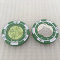 Golf putter reader training aid in zinc alloy for putting stroke practice, available in multiple colours