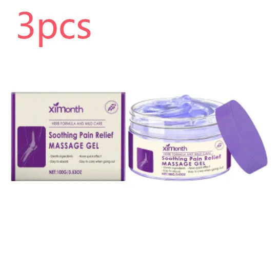 100g tube of body massage gel for joint, knee, and elbow care on a white background.