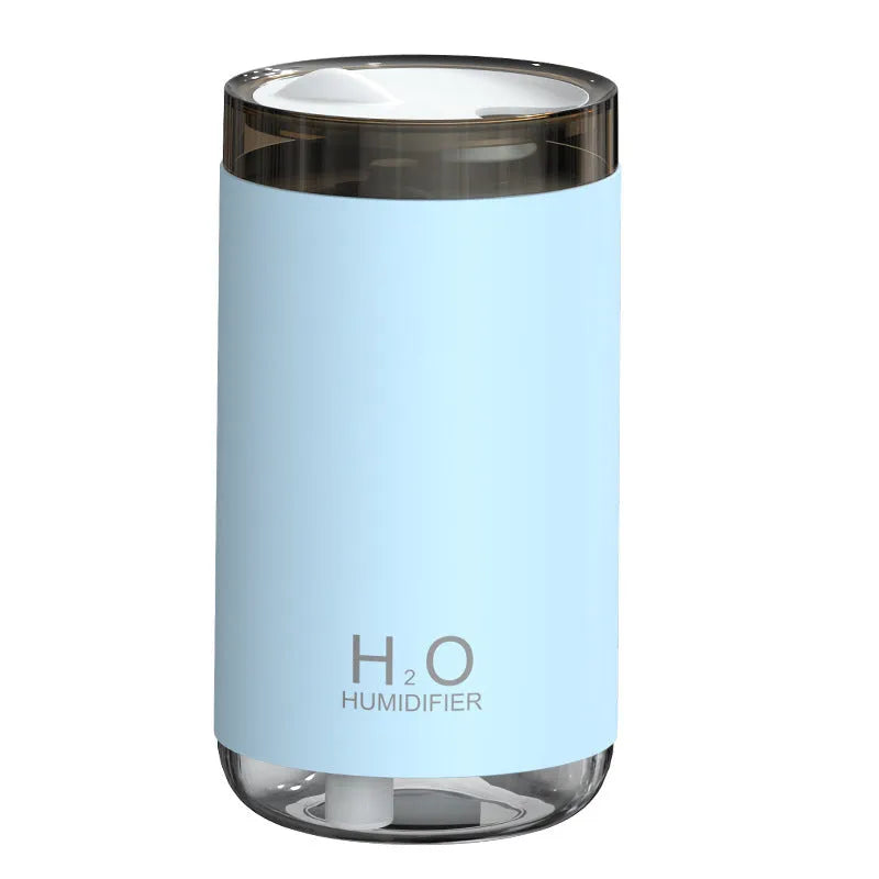 Jellyfish-shaped USB humidifier with warm night light in white, pink or blue colours