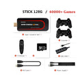 64-bit retro video game console with HDMI port for modern TVs, supports two-player gaming.