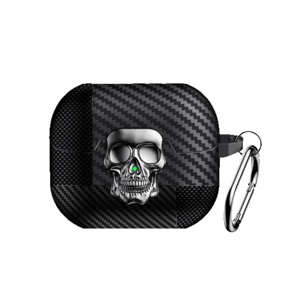 Carbon fibre Bluetooth earphone case with lock buckle for Samsung Buds3 to Buds3pro in black, bronze, gray, gold