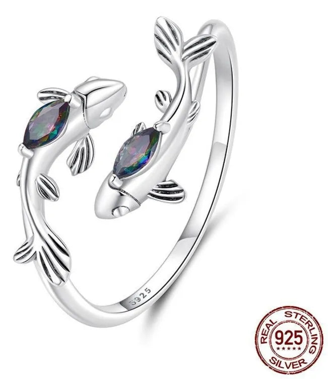 Personalised retro constellation open ring in sterling silver with adjustable opening, zodiac Aries colour option