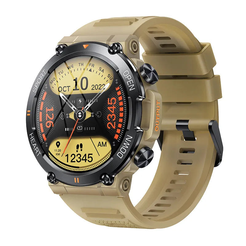NEKTOM K56pro smartwatch with 1.39 inch screen, silicone strap, black colour, Bluetooth call and health monitoring