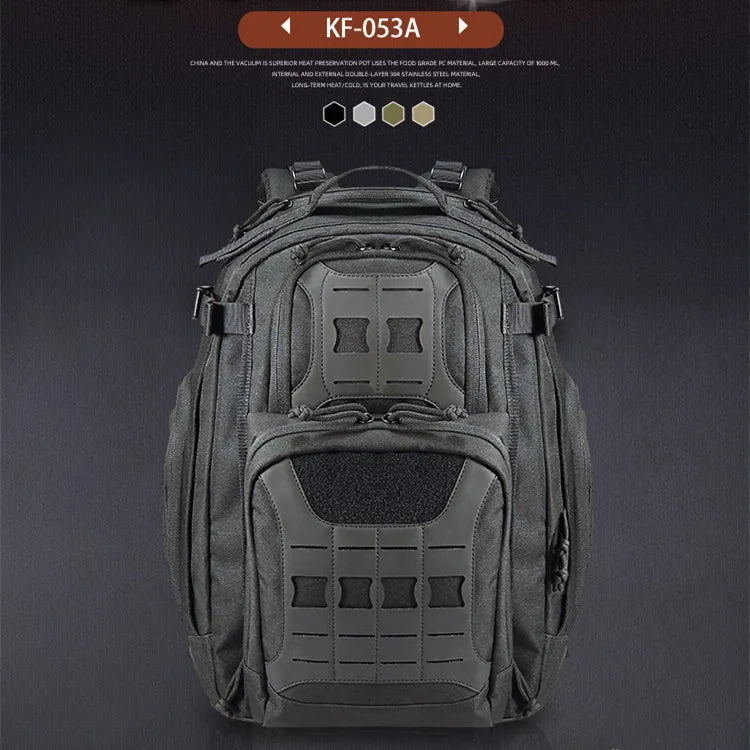 Outdoor tactical backpack 42L 600D polyester in camouflage style for travel and climbing