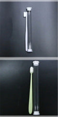 Micron soft toothbrush with 20000 bristles, white handle and wavy bristle head, on white background