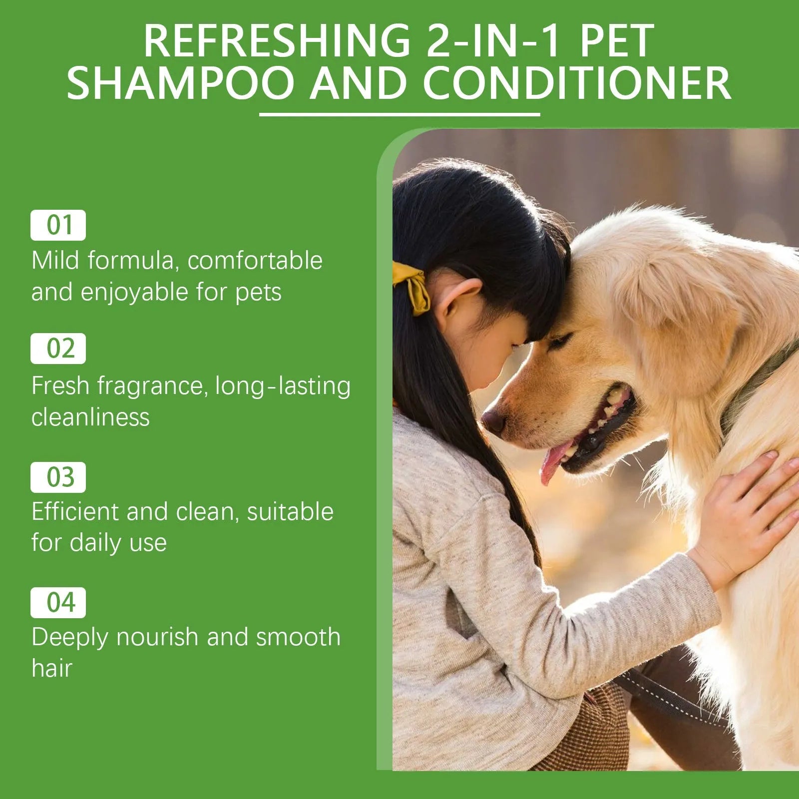 A 100ml bottle of pet 2-in-1 shampoo and shower gel with watermelon and coconut extract, measuring 3.8cm wide.