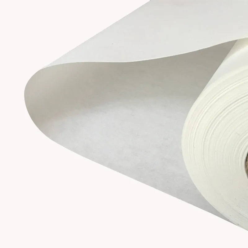 Long roll of microjet printable coated rice paper for ancient painting reproduction, half-cooked xuan, 65g-100g, 50m length