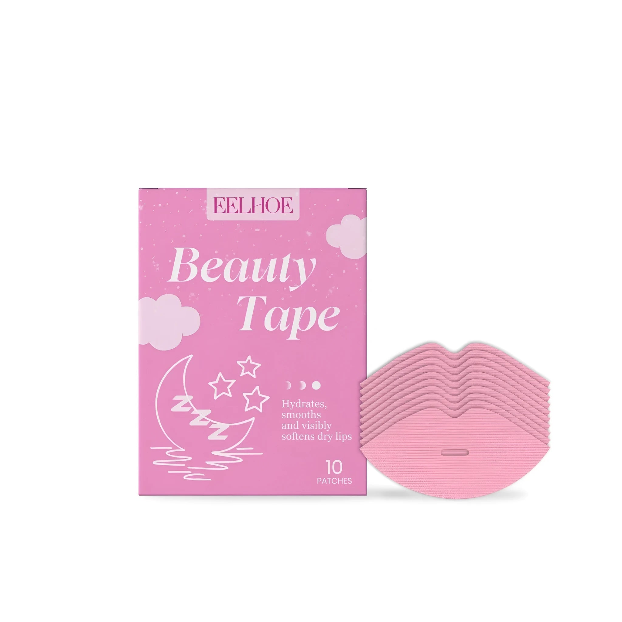 Overnight lip care patch with hyaluronic acid and vitamin E in a hydrogel design