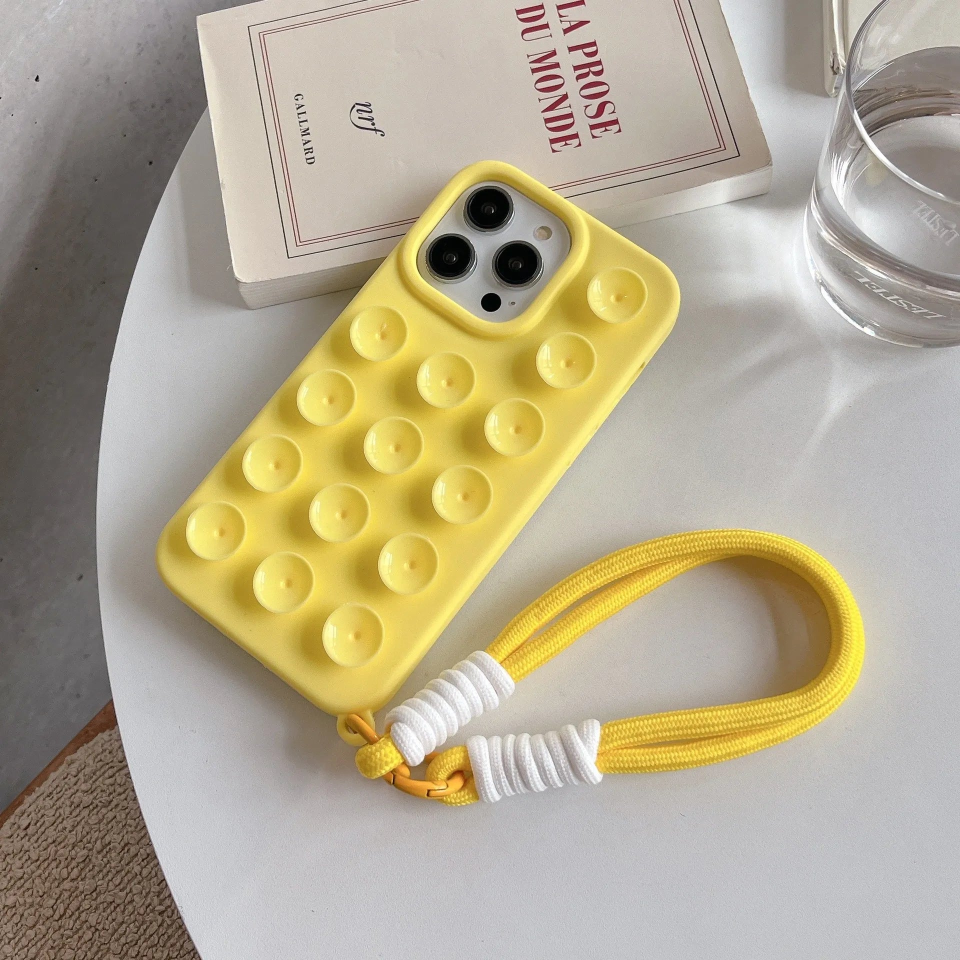 Silicone phone case with suction cup lanyard in RW Black Shell colour for iPhone 13 Pro Max