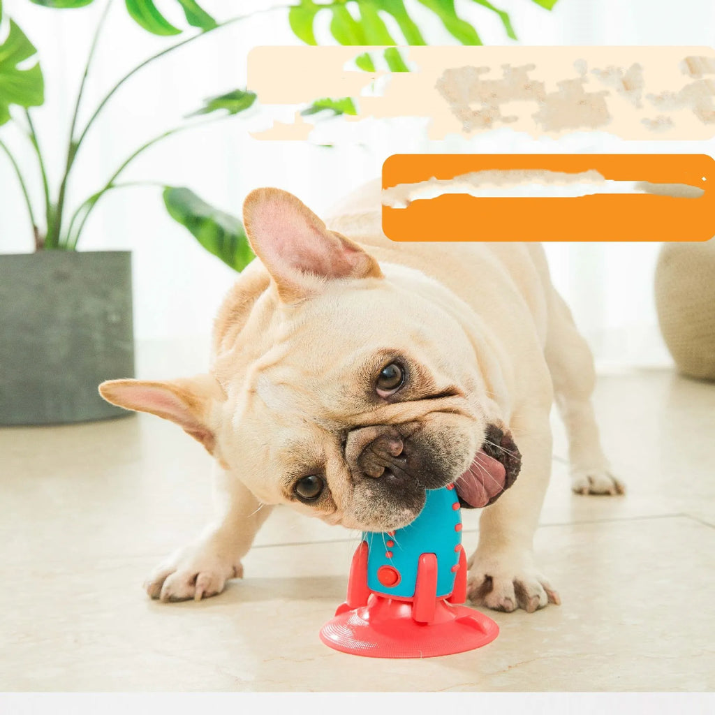 Rocket Dog Toys silicone biting toy with molar bumps in pet-friendly grey colour