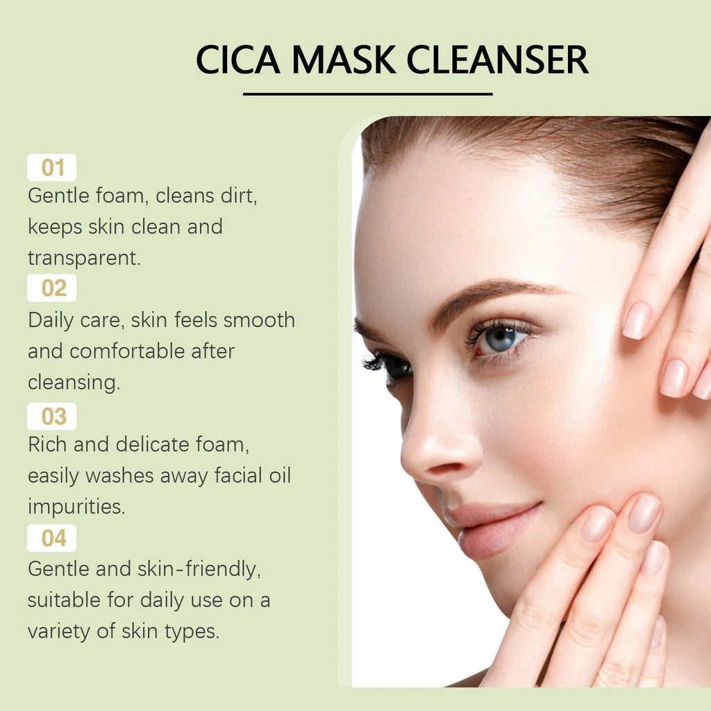 Centella Asiatica Soothing Facial Cleanser 120g container with botanical extract formula