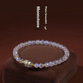Blue light moonstone women's bracelet with zodiac animal design in national style