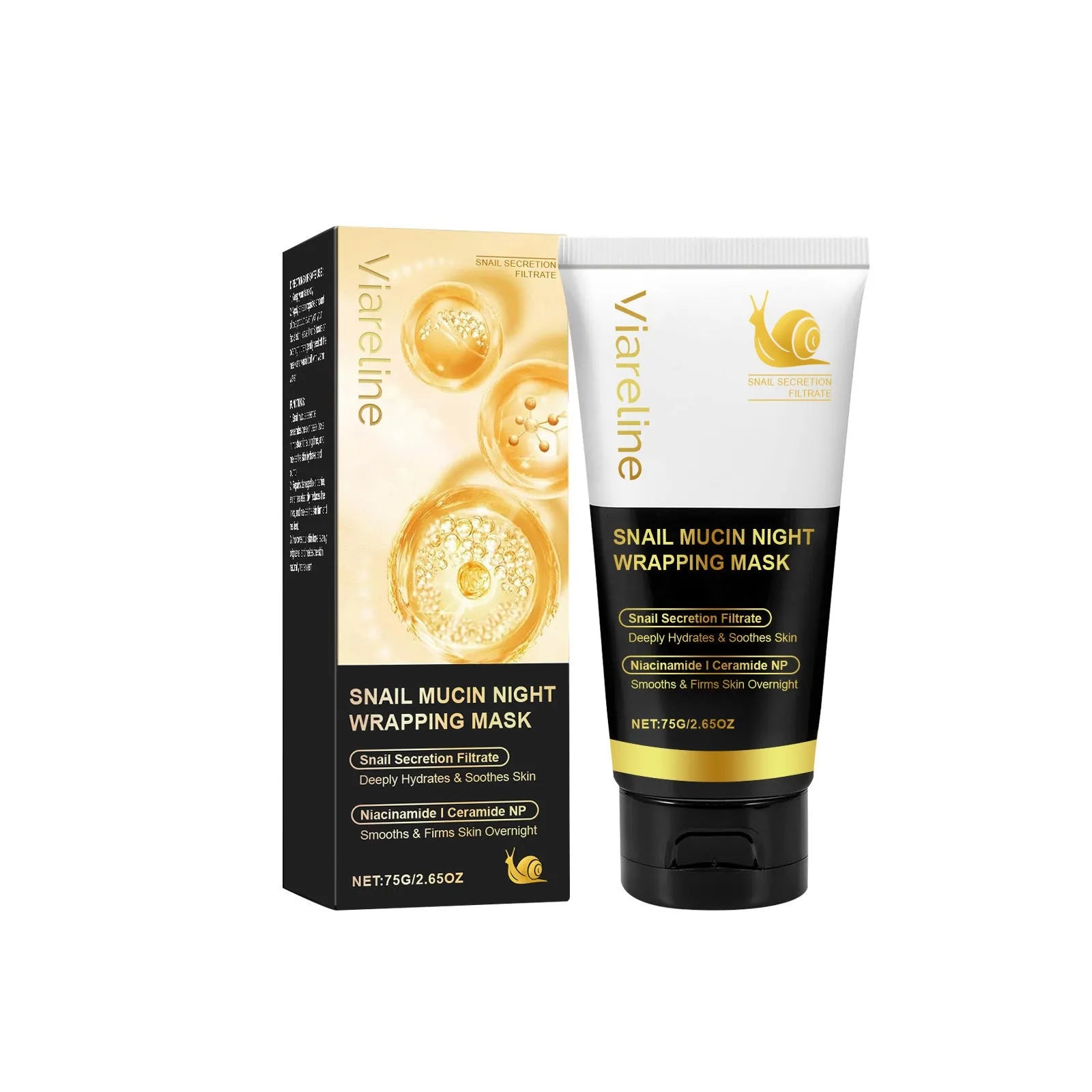 Snail mucus nourishing face mask in 75g gel formula with snail secretion filtrate and collagen
