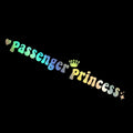 Passenger princess plastic car sticker for rearview mirror decoration