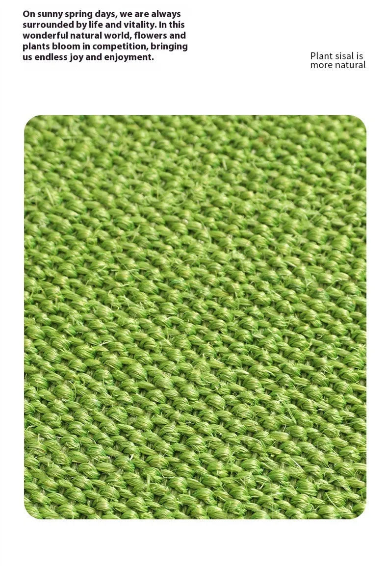 Flower sisal mat cat scratching pad 80cm diameter non-chip wear-resistant pet carpet
